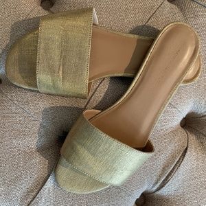 Banana Republic Gold Slides